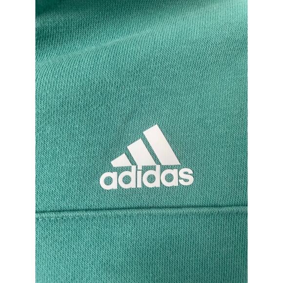 ADIDAS WOMEN'S CHANGEOVER 1/2 ZIP PULLLOVER SWEATER Green Blokecore Athletisure - Picture 4 of 11